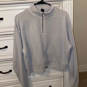 Grey cropped sweater